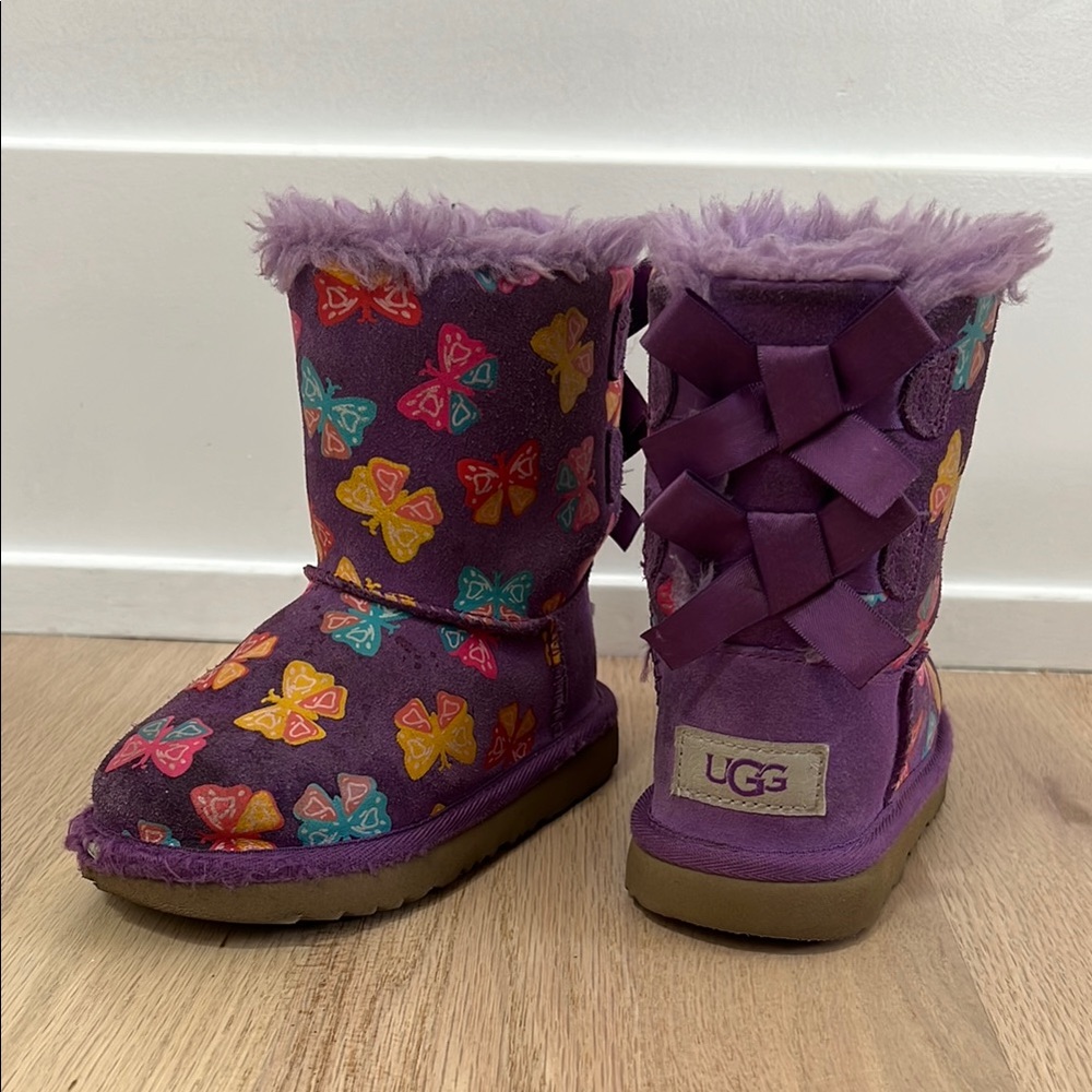 UGG Multicolor Butterfly Boots with Bows